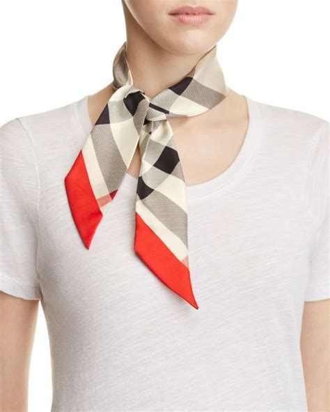 burberry exploded check silk square scarf|Check Silk Scarf in Sand .